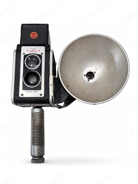 Kodak Other - Vintage Kodak Duaflex II Camera w/ Flash Holder Hunt Wilde Grip Kodet Lens